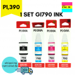 1 set of Genuine Canon GI790 Ink
